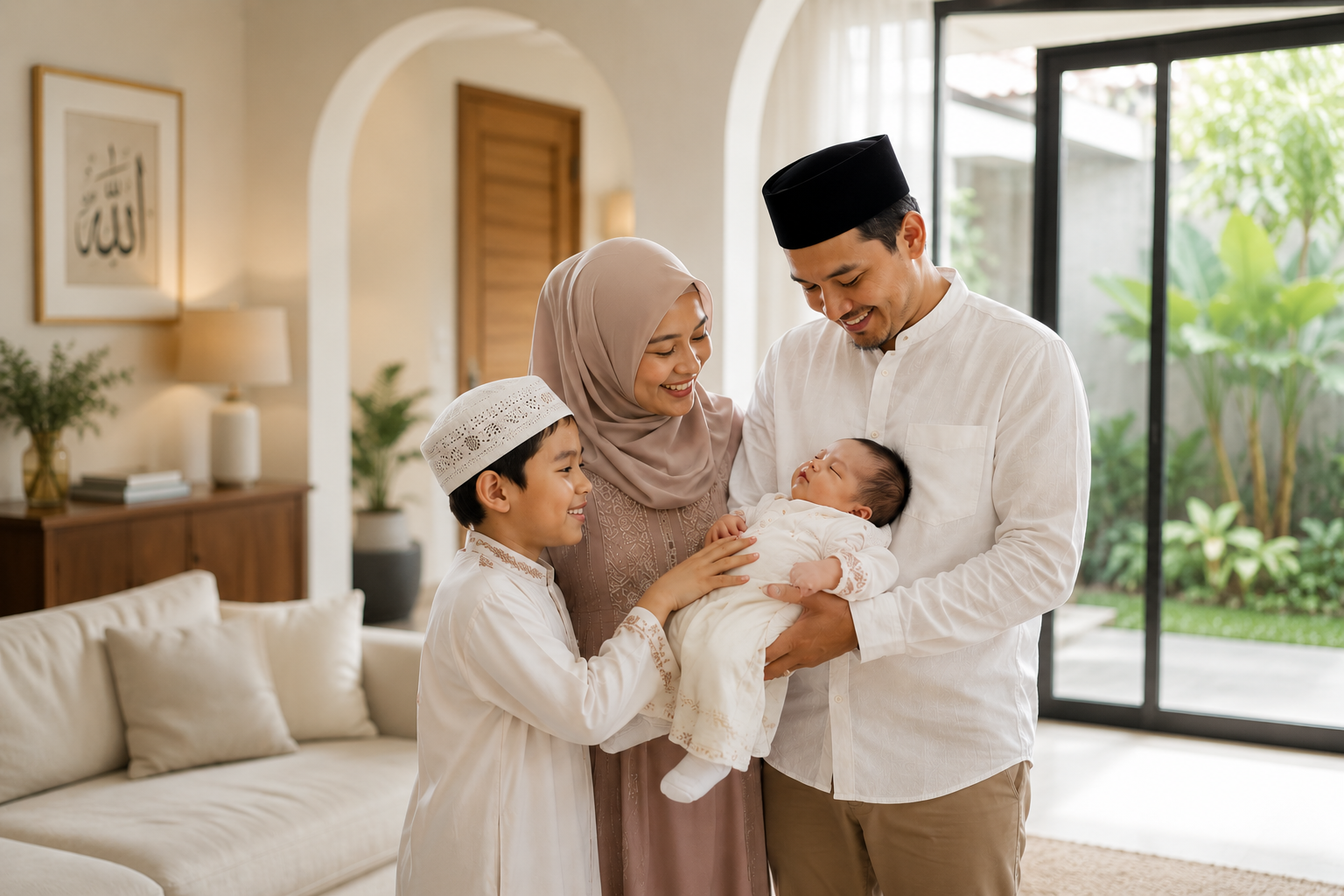 Keluarga bersama buah hati